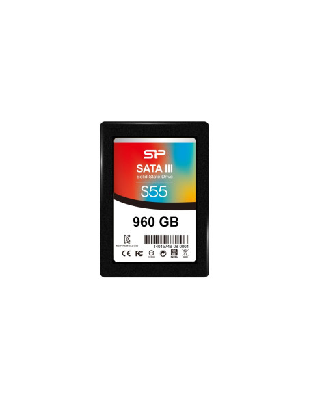 Disco ssd sp s55 960gb sata 3 2.5p negro SP960GBSS3S55S25