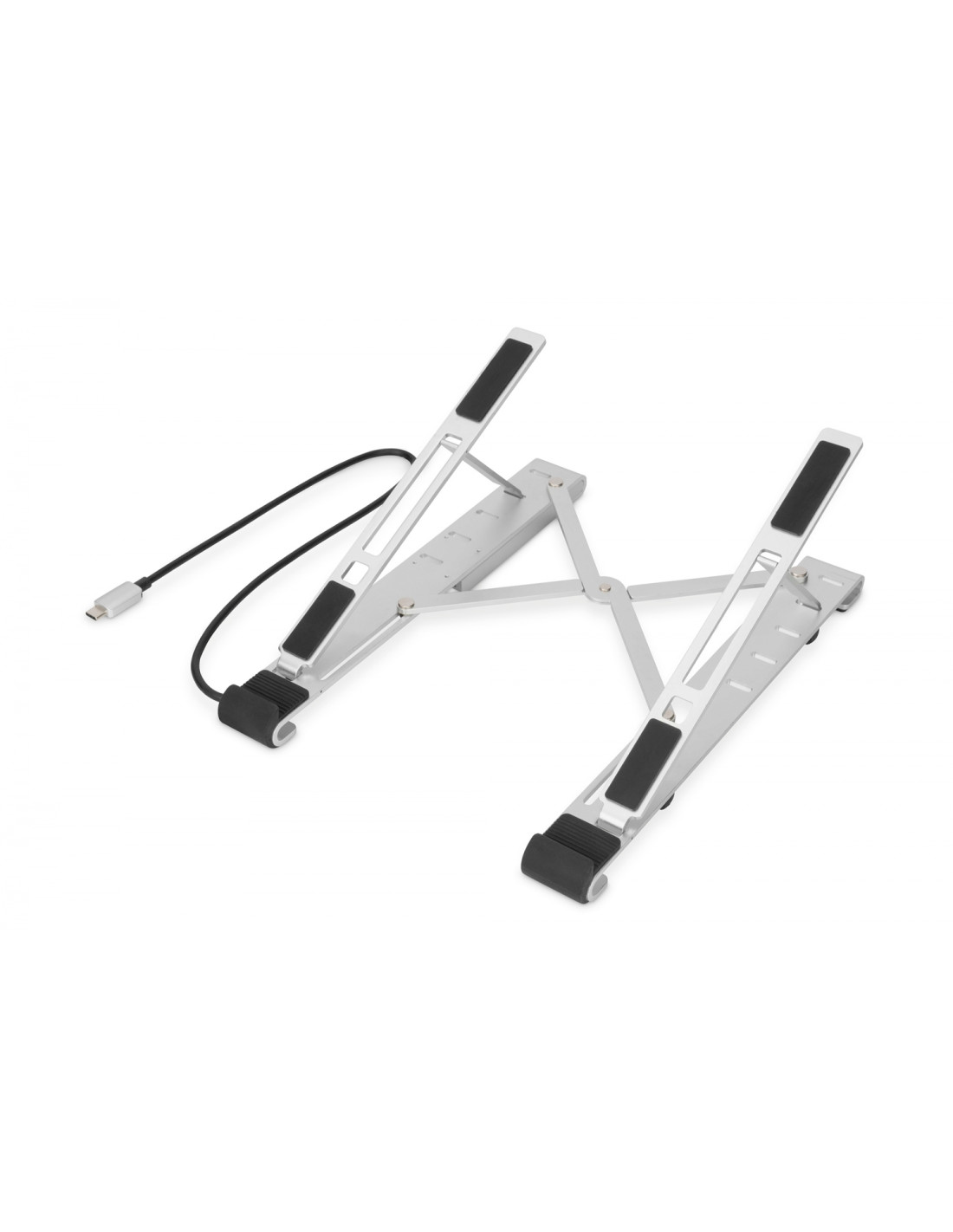 Digitus Soporte variable para notebook con hub USB-C&trade integrado, 5 puertos