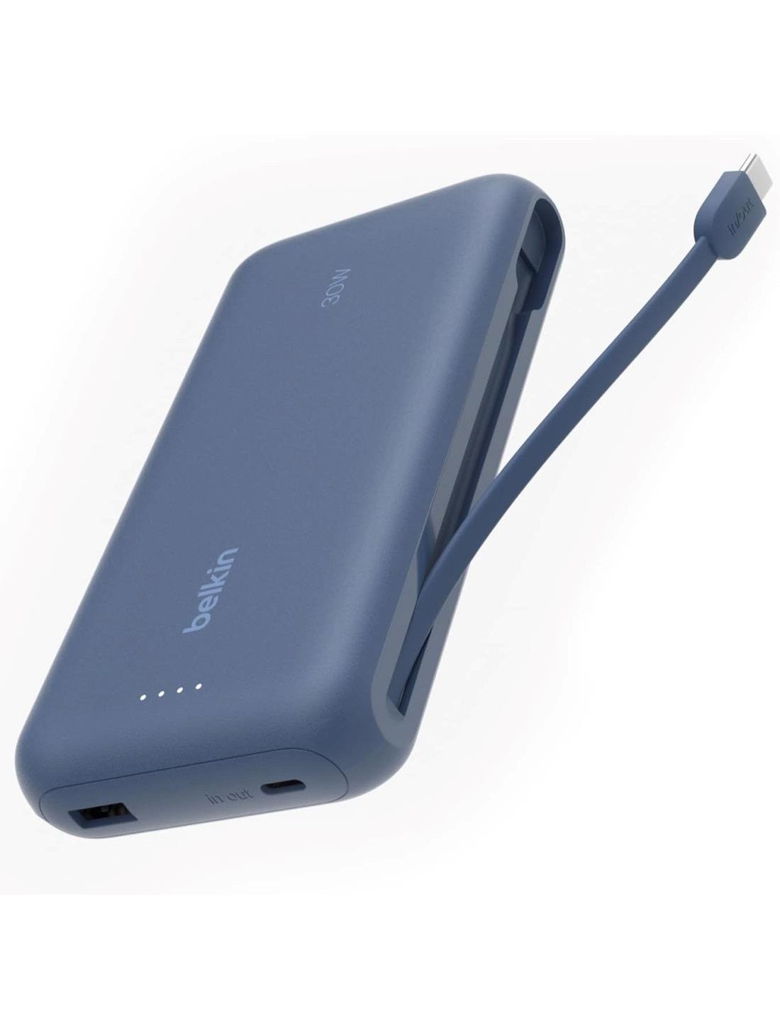 Powerbank Belkin 20.000 mAh Cable Integrado USB-C 30W Azul (BPB024HQBL)