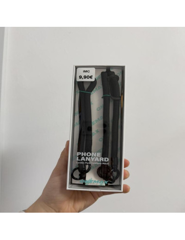 CORDÓN PARA COLGAR EN CUELLO Y EN MANO NEGRO