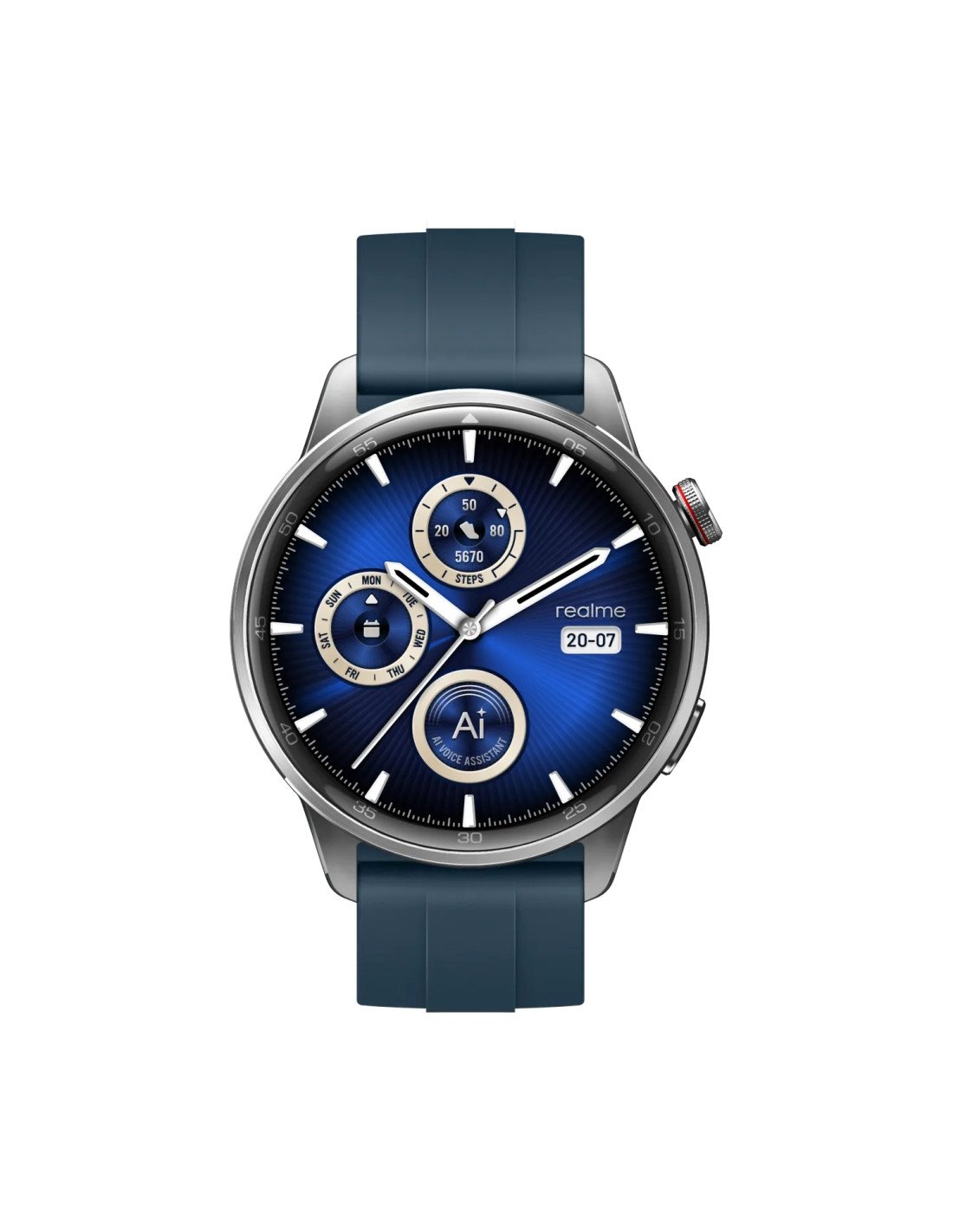 realme Watch S2 3,63 cm (1.43") AMOLED Digital 466 x 466 Pixeles Pantalla táctil Plata