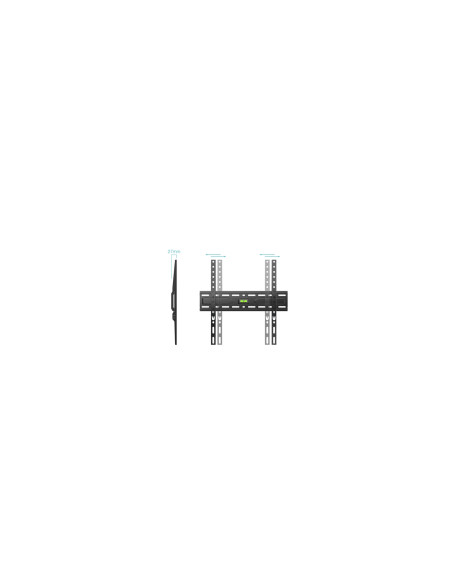 TooQ Soporte Fijo de pared para pantallas 32"- 75", Negro