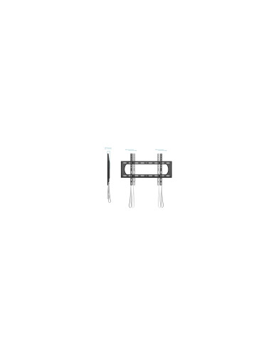 TooQ Soporte Fijo de pared para pantallas 37"- 80", Negro