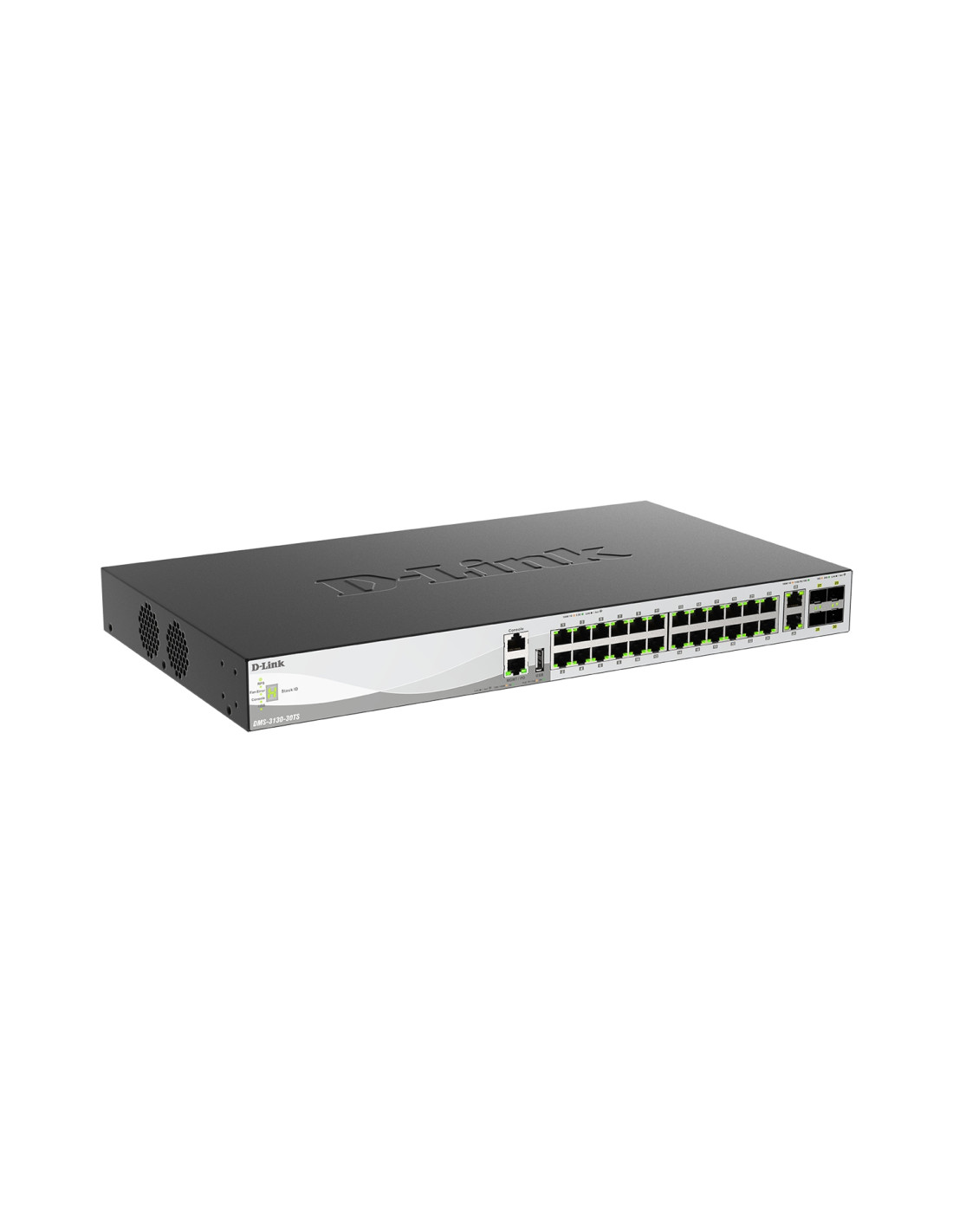 D-Link DMS-3130-30TS/E switch Gestionado L3 10G Ethernet (100/1000/10000) Montaje en pared/escritorio Negro