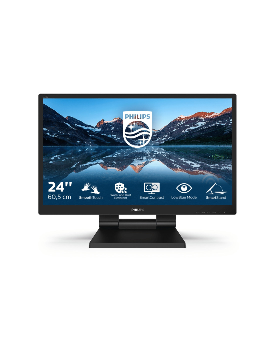 Monitor Philips con SmoothTouch 1920 x 1080 Pixeles Full HD 23.8P Negro