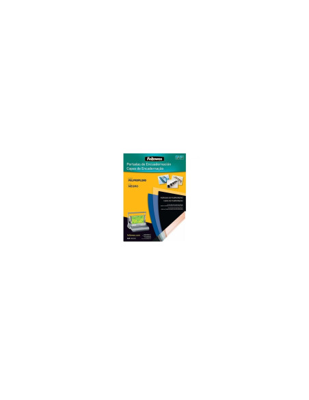 FELLOWES 54772 PACK DE 100 PORTADAS DE POLIPROPILENO NEGRAS TAMAÍ‘O A4 500 MICRAS