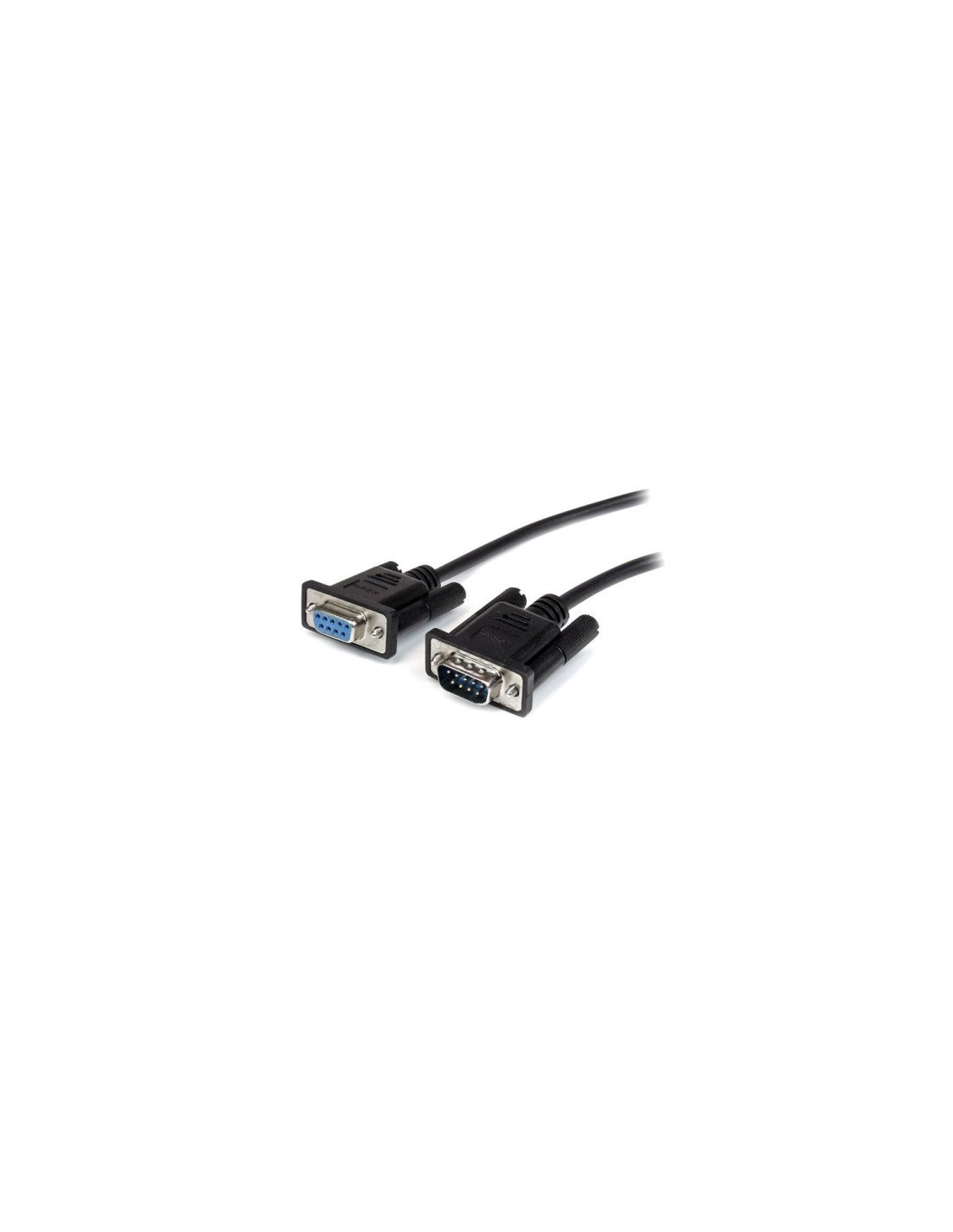StarTech.com Cable Extensión Directo Straight Through Serie Serial RS232 VÍ­deo EGA DB9 Macho a Hembra - 3m Negro