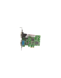StarTech.com Tarjeta Serie PCI Express de 2 Puertos DB9 RS232 con UART 16C1050 - Adaptador Interno Serie PCI-E 2