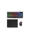 Mars Gaming MCP124 teclado Ratón incluido Juego USB AZERTY Francés Negro