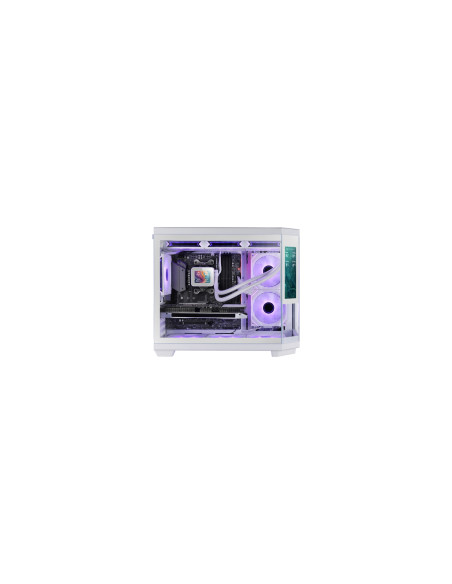 Mars Gaming MC3TCORELCDMW carcasa de ordenador Mini Tower Blanco
