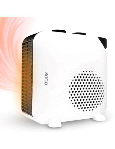 Sogo CAL-SS-18325 calefactor eléctrico Interior Negro, Blanco 2000 W