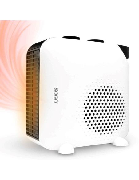 Sogo CAL-SS-18325 calefactor eléctrico Interior Negro, Blanco 2000 W